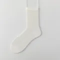 Damen Sommer dünne Wadenlänge Mesh Socken weiß Ballet Stil atmungsaktive elegante Feinstrümpfe - Einheitsgröße / Milchweiß