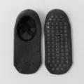 Calzini da yoga antiscivolo grigio scuro con cinturini incrociati pilates fitness - Taglia unica / Grigio scuro