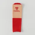 Gambale compressione polpaccio sport corsa ciclismo supporto tibia rosso elastico - Taglia unica / Rosso e Arancione