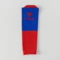 Gambale di compressione per polpaccio, supporto blu e rosso per corsa, ciclismo e fitness. - Taglia unica / Rosso e blu