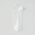 White summer short socks, breathable thin ankle socks for men, comfortable daily casual wear. - One Size / White
