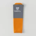 Sports compression calf leg sleeve for running cycling hiking shin splint support unisex - One Size / Orange Gray
