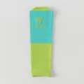 Sports compression calf sleeve for running and cycling, breathable athletic leg support gear. - One Size / Mustard Green