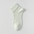 Calzini bianchi sottili al polpaccio donna primavera estate traspiranti abbigliamento - Taglia unica / Verde chiaro