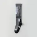 Calzini da sci professionali uomo lunghi caldi traspiranti sport montagna grigio - Taglia unica / Grigio Bianco