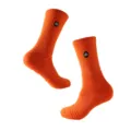 Professional basketball athletic socks, orange mid-tube anti-slip training sports socks. - Orange