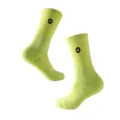 Professional combat basketball sports socks, mid-tube running anti-slip towel bottom. - Green