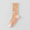Damen Sport Yoga lange Socken Anti-Rutsch Sohle Fitness Laufen orange modische Variante - Einheitsgröße / Hellorange