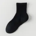 Comode calze a coste nere da donna, perfette per l'uso quotidiano e l'abbigliamento sportivo. - Taglia unica / Nero