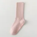 Calzini da yoga antiscivolo rosa per donna, calzini per pilates a costine traspiranti con impugnatura. - Taglia unica / Rosa