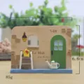 Resin cartoon house miniature landscape ornament, cute garden desktop decoration prop. - House Stairs / Ready Stock