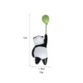 Süßer Panda Kühlschrankmagnet mit grünem Ballon Harz 3D Cartoon Heimdekor Aufkleber 7cm - Grüner Ballon Panda