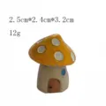 Mini Harz Pilz Haus Ornament für Mikrolandschaft DIY Garten Puppenhaus Dekoration. - Gelbes Pilzhaus