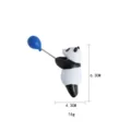 Süßer 3D Harz Panda Kühlschrankmagnet mit blauem Ballon, ideal für die schöne Heimdekoration. - Dunkelblauer Ballon Panda