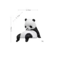 Schattig panda beeldje miniatuur hars speelgoed auto interieur ornament desktop weergave - Stijl C Zittende Panda