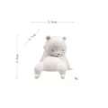Süße schlafende Eisbär Miniatur Figur kleine Kunstharz Tier Deko für Auto Armaturenbrett. - Stil C Sitzender Eisbär
