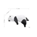 Leuke slapende panda miniatuur hars figuur voor auto dashboard en bureau decoratie. - Stijl A Panda met Open Mond