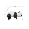 Schattig liggend panda beeldje speelgoed voor auto interieur ornament mini landschap decor - Stijl E Panda Liggend Rechts
