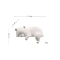 Suesse schlafende Eisbaer Figur Kunstharz Ornament fuer Auto Innenraum und Tischdekoration. - Stil B Links Liegender Eisbär
