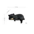 Xaritomeni figurina mavris arkoudas gia othoni, mini paixnidi apo ritini megethos 3.8cm - Στυλ Β Ξαπλωμένο Αριστερά / Μονό Κομμάτι