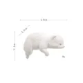 Süße schlafende Eisbär Figur Harz Mini Desktop Auto Innenraum Ornament Landschaft Dekor - Stil E Rechts Liegender Eisbär