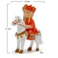 Journey to the West Tang Monk riding white horse figurine, cute anime micro landscape detail. - Tang Sanzang