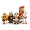 Cute Journey to the West action figure set, miniature anime toys for desktop decor. - Set of 4