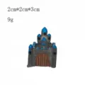 Mini Harz Steinhaus Mikro Landschaft Ornament, süße Schloss Figur für DIY Desktop Dekor. - Schlosshaus