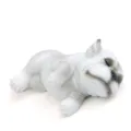 Harz schlafende französische Bulldogge Figur Auto Ornament weiss süsser Welpe Dekor - Mit Klebepunkt / Seitlich Liegende Weiße Englische Bulldogge