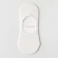 Calzini invisibili uomo in cotone mesh bianco traspirante modello estate taglio basso. - Bianco