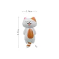 Süße schläfrige Katze Miniatur Harz Figur Garten Ornament und schöne Schreibtisch Dekor Variante - Figur (Zhen 6A3-2 6A3-3) / Sabbernde Schläfrige Orange-Weiße Katze