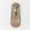 Herren Sommer Eisseide kühlende unsichtbare Füßlinge atmungsaktiv Baumwollboden dünne Socken - Einheitsgröße / Khaki