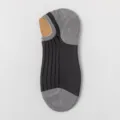 Herren Sneaker Socken grau schwarz Farblock unsichtbare Kurzsocken Baumwolle atmungsaktiv - Einheitsgröße / Dunkelgrau