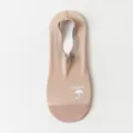 Herren Sommer Eisseide unsichtbare Sneakersocken hautfarben atmungsaktiv rutschfest Variante - Einheitsgröße / Dunkelbeige