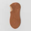 Men summer thin invisible boat socks low cut anti slip cotton caramel brown variant - One Size / Caramel color
