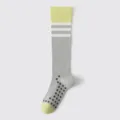 Calze a compressione sportive da donna polpaccio corsa fitness yoga antiscivolo - Taglia unica / A Righe Grigie