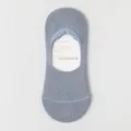 Men's low cut invisible boat socks breathable mesh non slip cotton short socks summer light blue - Light Blue