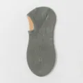 Men's summer thin invisible boat socks, anti-slip low cut short cotton socks in gray. - One Size / Dark Green