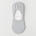 Women breathable mesh invisible socks summer thin low cut anti slip cotton socks light grey - One Size / Light Gray