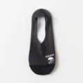 Calzini invisibili bassi in seta di ghiaccio nera da donna, modello estivo traspirante. - Taglia unica / Nero