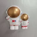 Süßer Astronauten Paar Figuren Kühlschrankmagnet Harz Heimdekor Weltraum Deko - Eltern-Kind Doppelstil (1365)