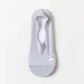 Ice silk mesh low-cut boat socks for women, thin summer invisible non-slip socks grey. - One Size / Light Gray