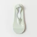 Light green ice silk mesh low-cut invisible boat socks for women summer thin non-slip short socks - One Size / Light Green