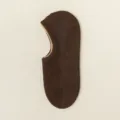 Donna Calzino Invisibile Marrone Estate Sottile Antiscivolo Cotone Calza Variante - Taglia unica / Marrone scuro