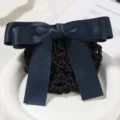 Επαγγελματικό σκούρο μπλε φιόγκος φιλέ μαλλιών για νοσηλεύτριες και προσωπικό, κομψό. - Ίσιο Χοντρό Δίχτυ / Μπλε