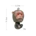 Zodiac Affe Anhänger DIY Schlüsselbund Zubehör süße Tierfigur Charme Größe 3,2cm - Affe