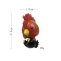 Niedlicher 3.6cm Hahn Figur Tierkreis Schlüsselanhänger DIY Anhänger für Taschen und Schlüss - Hahn