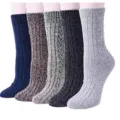 Men's Thick Thermal Wool Socks Winter Warm Cable Knit Crew Socks Multi-color Options - Men's Cable Knit (Men Cable)