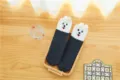 Cozy winter women fluffy coral fleece socks with cute dog face, warm home sleeping slipper socks. - One Size / Size 9