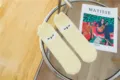 Cute fluffy yellow fleece sleeping socks, ultra soft microfiber winter home slippers for women. - One Size / Size 14